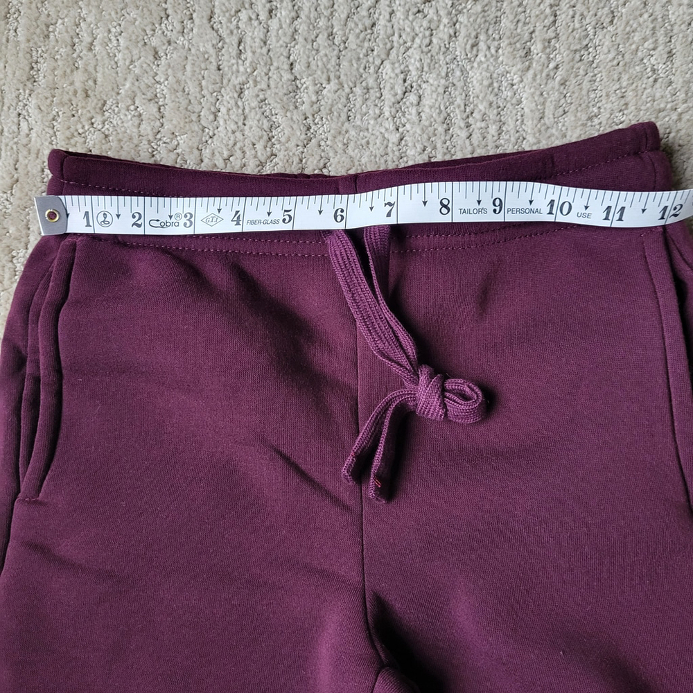 Boy’s Real Essentials Sweatpants with Pockets – Burgundy – Size M – NWOT - Picture 7 of 8